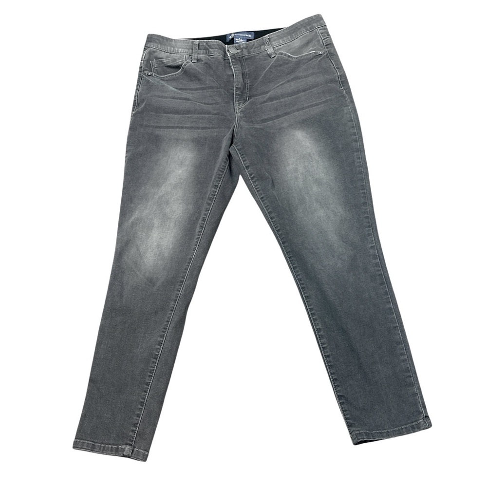 Democracy Modern Ab solution High Rise Ankle Length Grey Skinny Jeans Size 14 - Picture 2 of 11